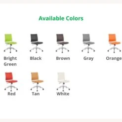 Other Armless Office Chair In Ribbed Vinyl Brown Finish -Othe Furniture Store 1500 1500 frame 0 1034