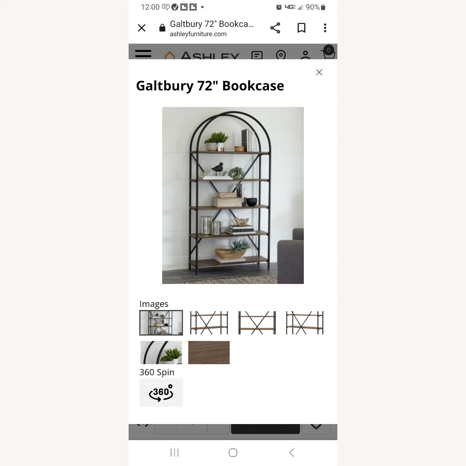 Galtbury 72" Bookcase 3 Galtbury 72" Bookcase - Image 3