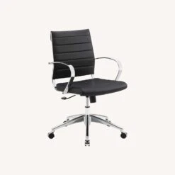 Other Office Chair In Mid Back Black Faux Leather -Othe Furniture Store 1500 1500 frame 0 1093