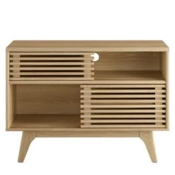 Other Display Stand In Oak Finish W/ Adjustable Shelf
