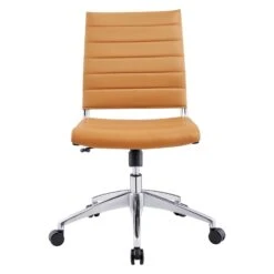 Other Armless Office Chair In Ribbed Vinyl Tan Finish -Othe Furniture Store 1500 1500 frame 0 1151