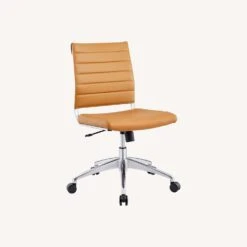 Other Armless Office Chair In Ribbed Vinyl Tan Finish -Othe Furniture Store 1500 1500 frame 0 1152
