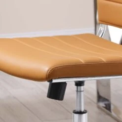 Other Armless Office Chair In Ribbed Vinyl Tan Finish -Othe Furniture Store 1500 1500 frame 0 1154