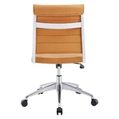 Other Armless Office Chair In Ribbed Vinyl Tan Finish -Othe Furniture Store 1500 1500 frame 0 1155