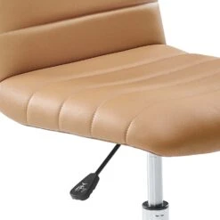 Other Modern Office Chair In Midback Tan Padded Vinyl -Othe Furniture Store 1500 1500 frame 0 1164