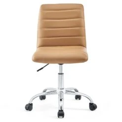 Other Modern Office Chair In Midback Tan Padded Vinyl -Othe Furniture Store 1500 1500 frame 0 1165