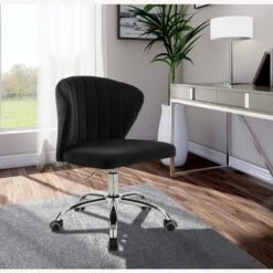 Other Office Chair In Black Velvet W Rich Chrome Base -Othe Furniture Store 1500 1500 frame 0 1196