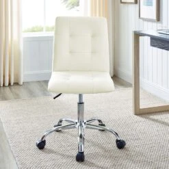 Other Office Chair In Mid Back White Faux Leatherette -Othe Furniture Store 1500 1500 frame 0 1242
