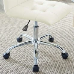Other Office Chair In Mid Back White Faux Leatherette -Othe Furniture Store 1500 1500 frame 0 1250