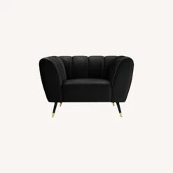 Other Chair In Black Velvet & Black Legs W/ Gold Tips -Othe Furniture Store 1500 1500 frame 0 1268