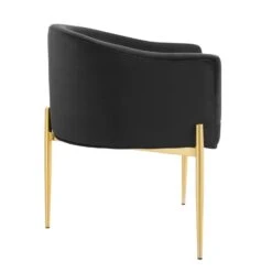 Other Accent Chair In Black Velvet W/ Chrome Gold Legs -Othe Furniture Store 1500 1500 frame 0 1286