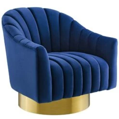 Other Accent Chair Upholstered In Navy Velvet Finish -Othe Furniture Store 1500 1500 frame 0 1303