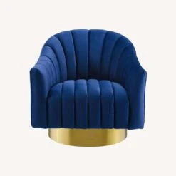 Other Accent Chair Upholstered In Navy Velvet Finish -Othe Furniture Store 1500 1500 frame 0 1308