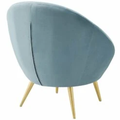 Other Accent Chair In Light Blue Velvet W/ Gold Legs -Othe Furniture Store 1500 1500 frame 0 1316