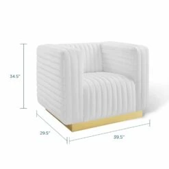 Other Accent Chair In White Velvet & Gold Steel Base -Othe Furniture Store 1500 1500 frame 0 1323