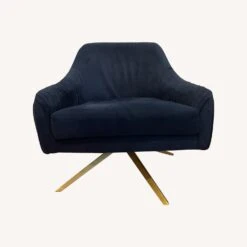 West Elm Roar + Rabbit Pleated Swivel Chair -Othe Furniture Store 1500 1500 frame 0 1367