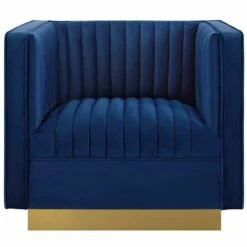 Other Accent Chair In Navy Velvet W/ Dense Foam Padding -Othe Furniture Store 1500 1500 frame 0 1375