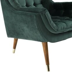 Other Lounge Chair In Button Tufted Green Velvet -Othe Furniture Store 1500 1500 frame 0 1405