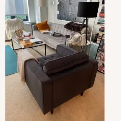 Structube Blue Suede Accent Chair -Othe Furniture Store 1500 1500 frame 0 1411