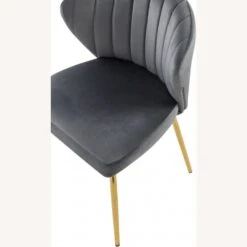 Other Chair In Grey Velvet W/ Channel Tufted Curved Back -Othe Furniture Store 1500 1500 frame 0 1420