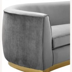 Other Chair In Gray Velvet W/ Curved Back Design -Othe Furniture Store 1500 1500 frame 0 1473