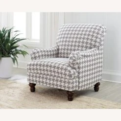 Other Accent Chair In Grey Woven W/ Houndstooth Pattern -Othe Furniture Store 1500 1500 frame 0 1483