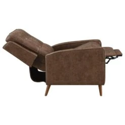 Other Recliner Chair In Brown Microfiber Leather