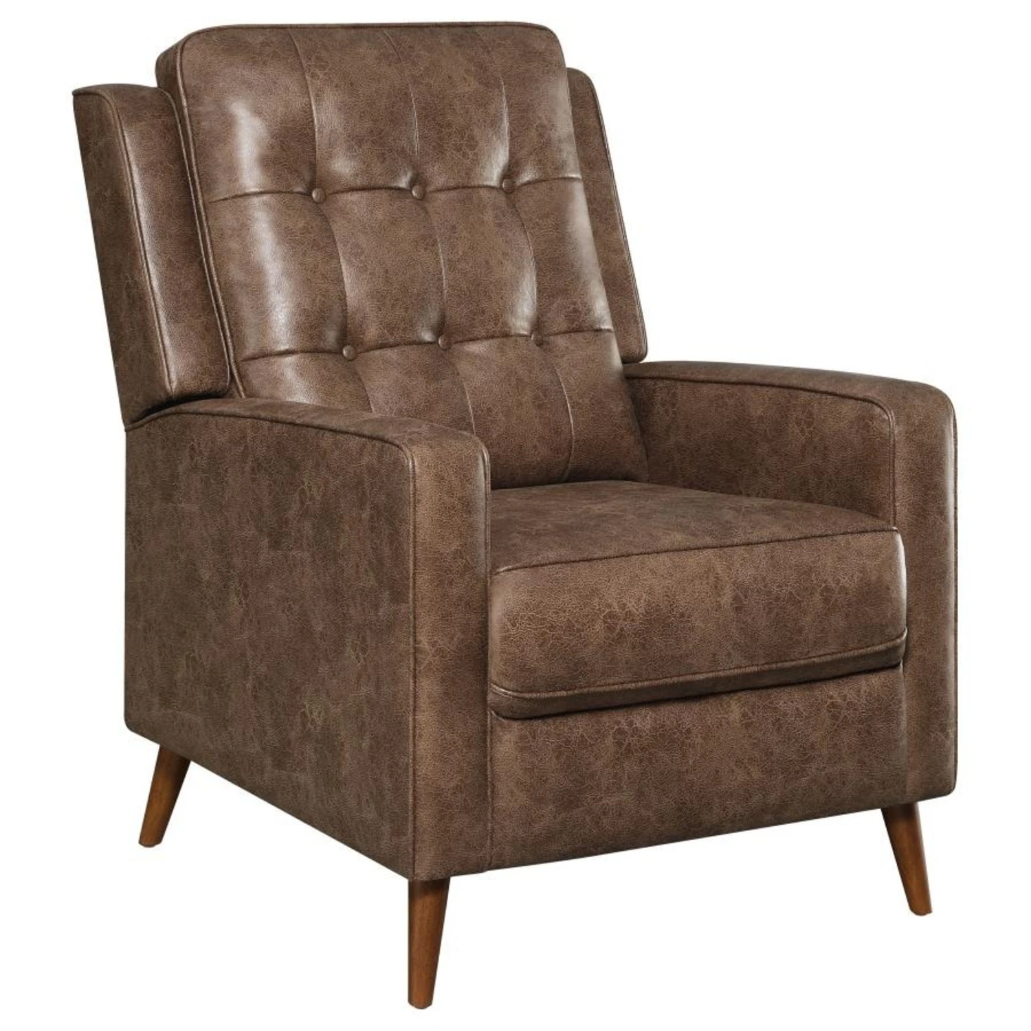 Other Recliner Chair In Brown Microfiber Leather 2 Other Recliner Chair In Brown Microfiber Leather - Image 2