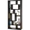 Other Asymmetrical Cube Black Book Case W/ Shelves