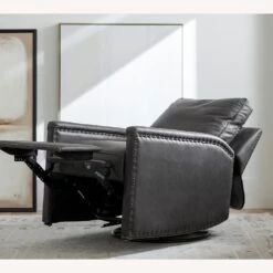 Pottery Barn Tyler Square Arm Leather Swivel Recliner -Othe Furniture Store 1500 1500 frame 0 1710