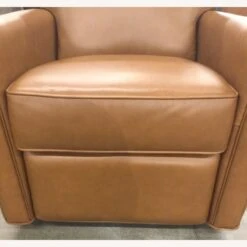 Pottery Barn Irving Roll Arm Leather Grand Swivel Recliner -Othe Furniture Store 1500 1500 frame 0 1757