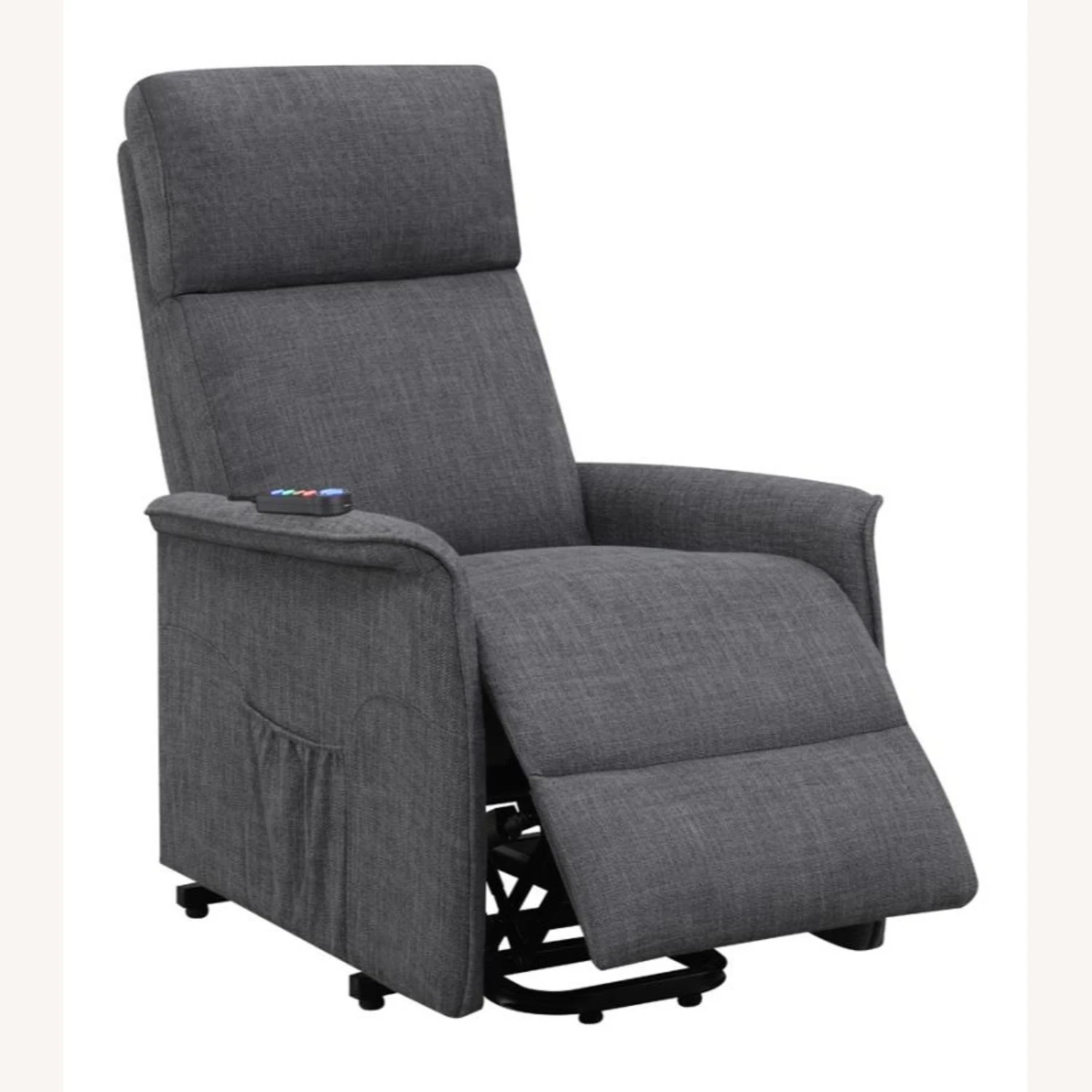 Other Power Lift Recliner Tufted In Charcoal Fabric 3 Other Power Lift Recliner Tufted In Charcoal Fabric - Image 3
