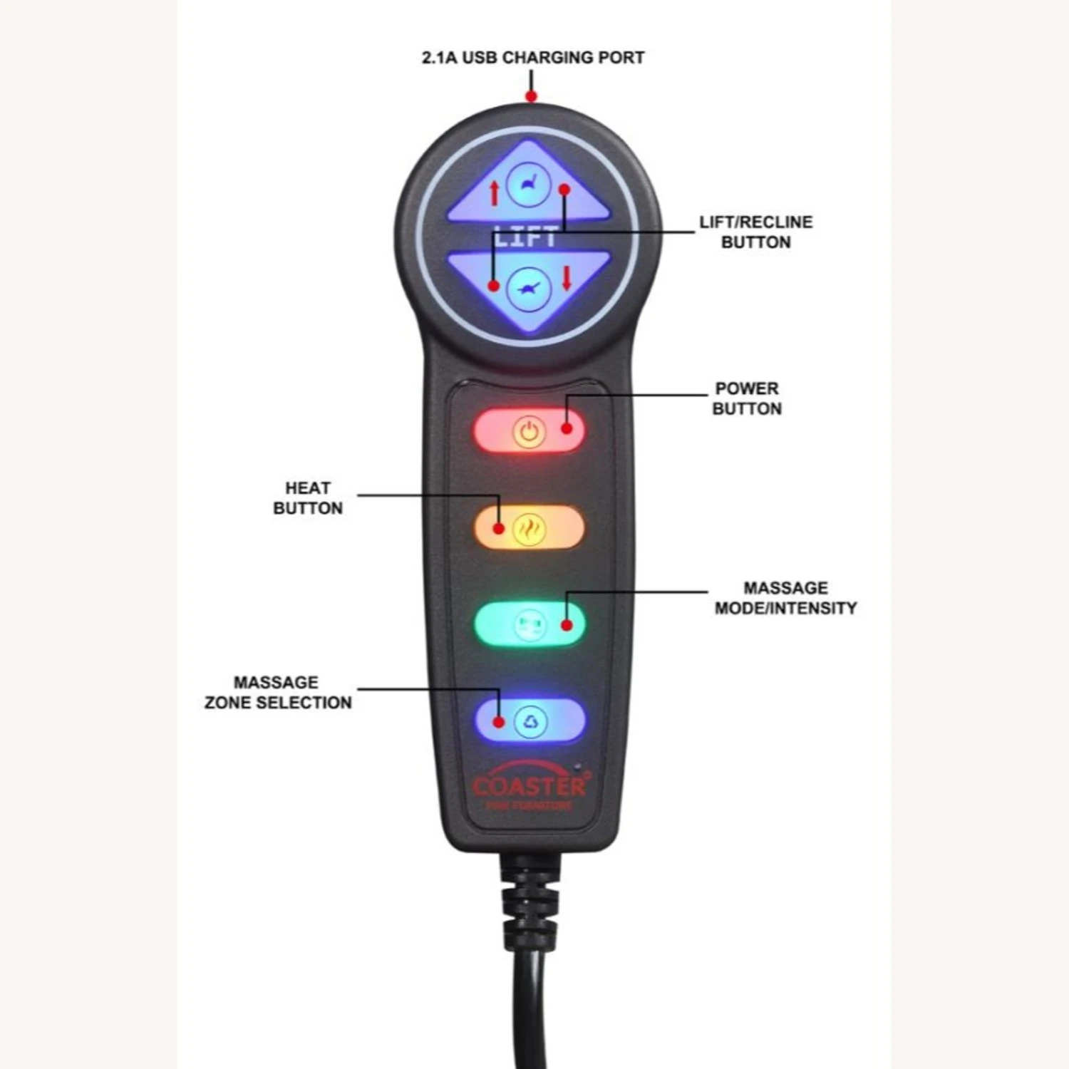 Other Power Lift Recliner Tufted In Charcoal Fabric 4 Other Power Lift Recliner Tufted In Charcoal Fabric - Image 4