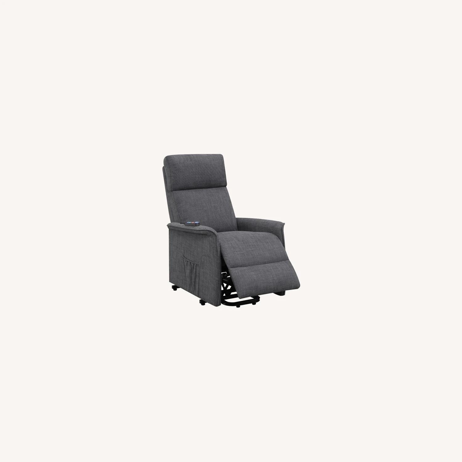Other Power Lift Recliner Tufted In Charcoal Fabric 5 Other Power Lift Recliner Tufted In Charcoal Fabric - Image 5