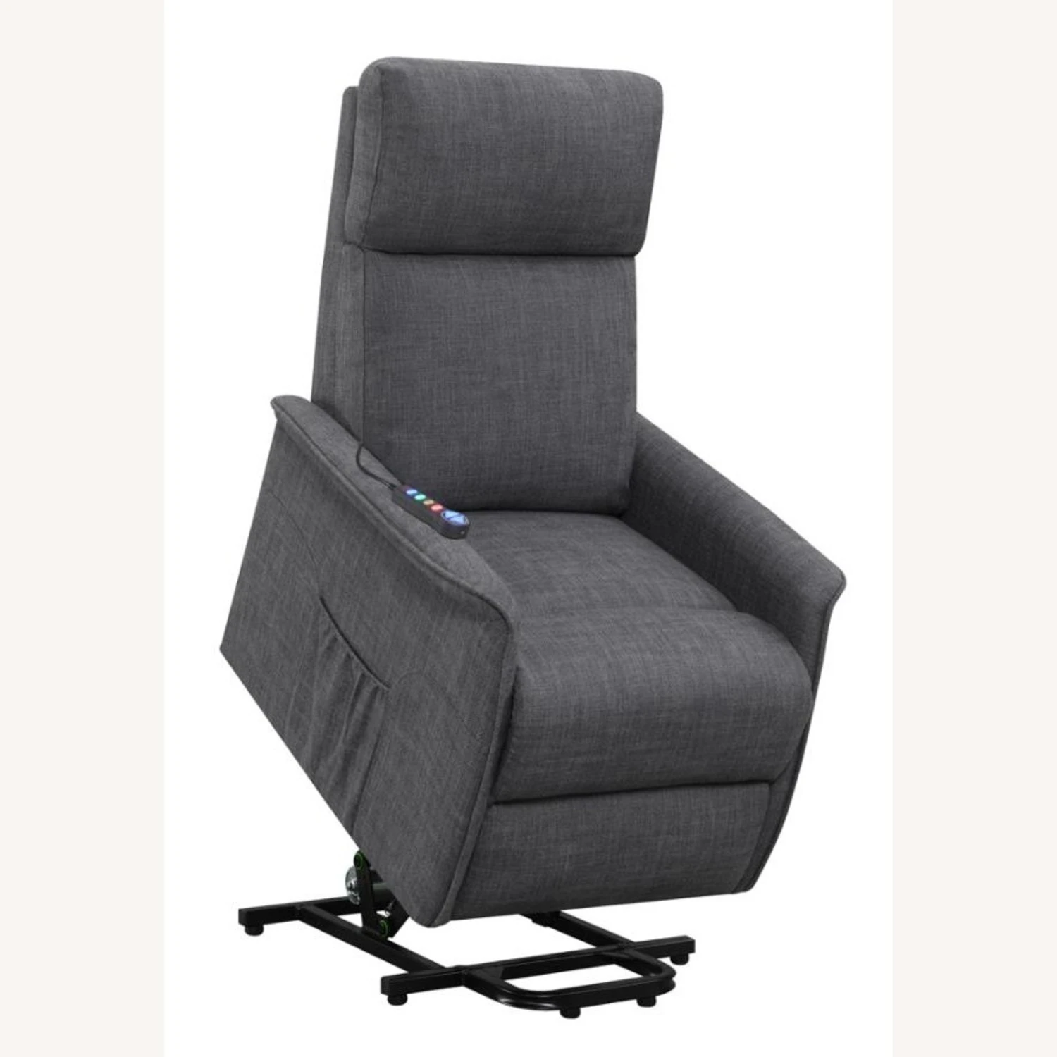 Other Power Lift Recliner Tufted In Charcoal Fabric 6 Other Power Lift Recliner Tufted In Charcoal Fabric - Image 6