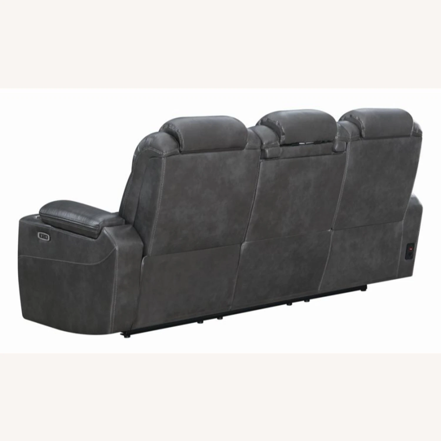 Other Power2 Sofa In Charcoal Leatherette 3 Other Power2 Sofa In Charcoal Leatherette - Image 3