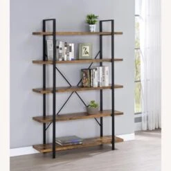 Other Bookcase In Antique Nutmeg Finish W/ 5 Shelves -Othe Furniture Store 1500 1500 frame 0 195