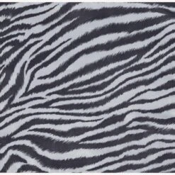 Other Vanity Desk In White Finish W/ Zebra Design Stool