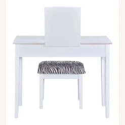 Other Vanity Desk In White Finish W/ Zebra Design Stool -Othe Furniture Store 1500 1500 frame 0 2080