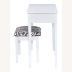 Other Vanity Desk In White Finish W/ Zebra Design Stool -Othe Furniture Store 1500 1500 frame 0 2083