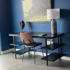 CB2 Stairway Black Wood Desk With Shelves -Othe Furniture Store 1500 1500 frame 0 2090