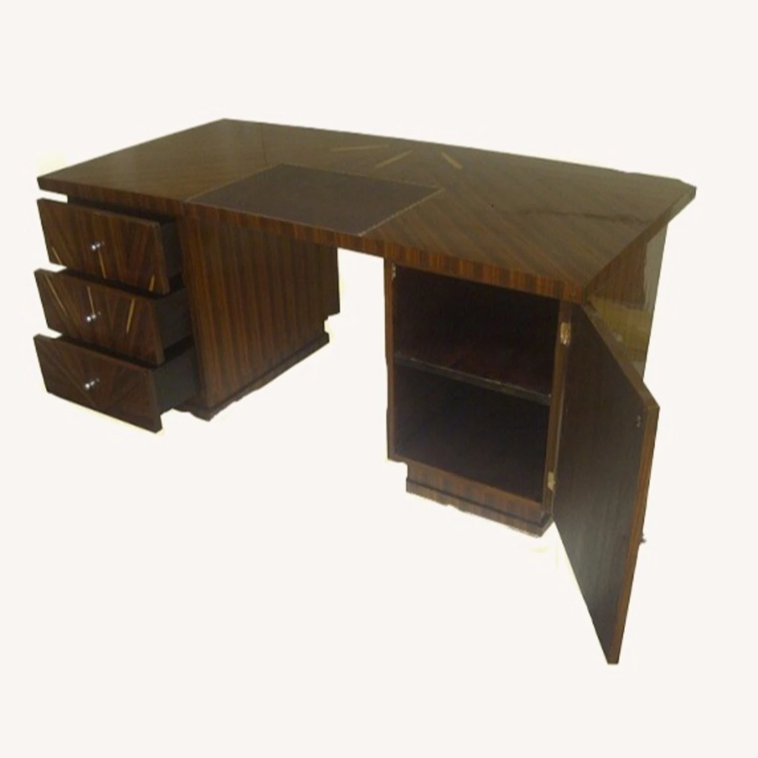 Other Rosewood Double Bank Desk 5 Other Rosewood Double Bank Desk - Image 5