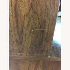 Vintage Campaign Style Writing Desk With Shelving