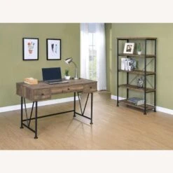 Other Writing Desk In Rustic Oak & Black Metal Finish -Othe Furniture Store 1500 1500 frame 0 2299