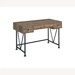 Other Writing Desk In Rustic Oak & Black Metal Finish -Othe Furniture Store 1500 1500 frame 0 2302