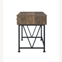Other Writing Desk In Rustic Oak & Black Metal Finish -Othe Furniture Store 1500 1500 frame 0 2307