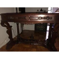 19th Century Victorian Renaissance Revival Center Table -Othe Furniture Store 1500 1500 frame 0 2331