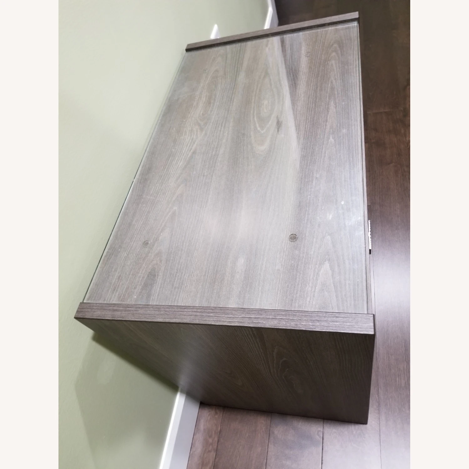 Side End Nightstand - Glass Top 10 Side End Nightstand - Glass Top - Image 10