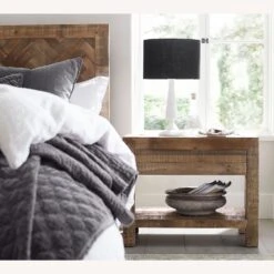 Pottery Barn Hensley Reclaimed Wood Nightstand -Othe Furniture Store 1500 1500 frame 0 2496