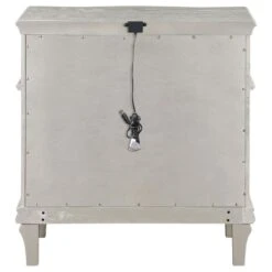 Other 3-Drawer Nightstand In Silver Oak Finish